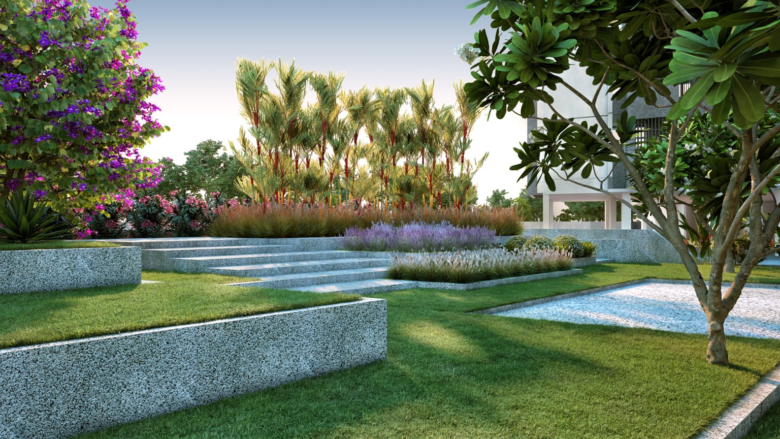 Suraksha Whispering Waves terraced garden